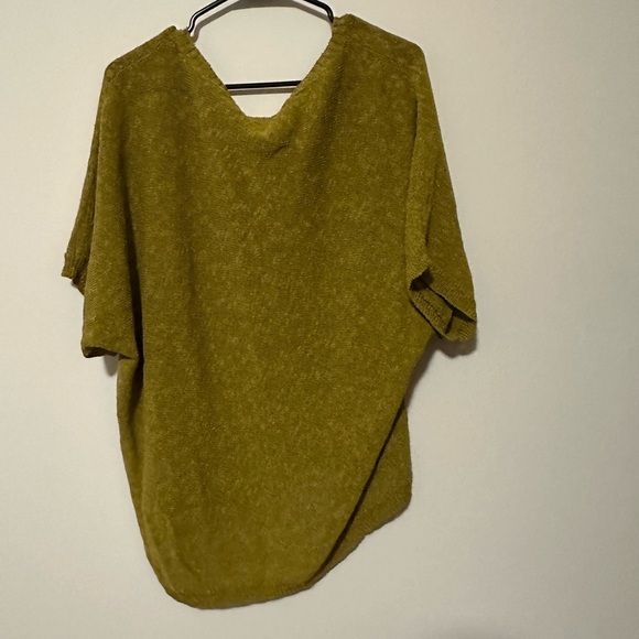 Eileen Fisher Mélange Linen Grain V-Neck Oval Top Size small sweater - Picture 7 of 7